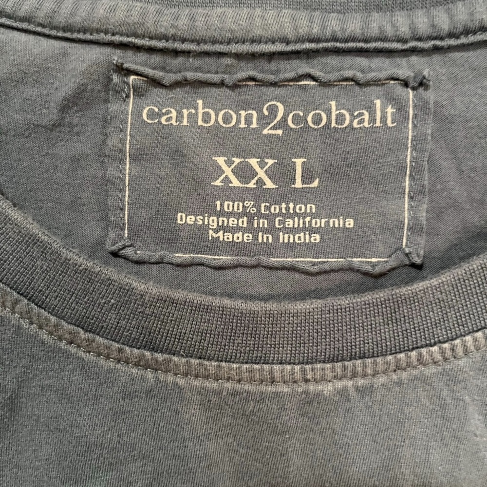 Carbon2Cobalt grey/ blue Short Sleeve cotton Tee. GUC! - Picture 2 of 4